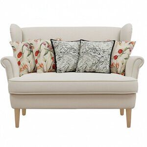 SOGA 6PC Modern Cream & Black Abstract Rectangular Decorative Pillow Cover Set